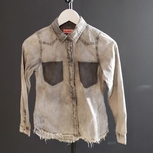 BLANKNYC Girls denim long sleeve